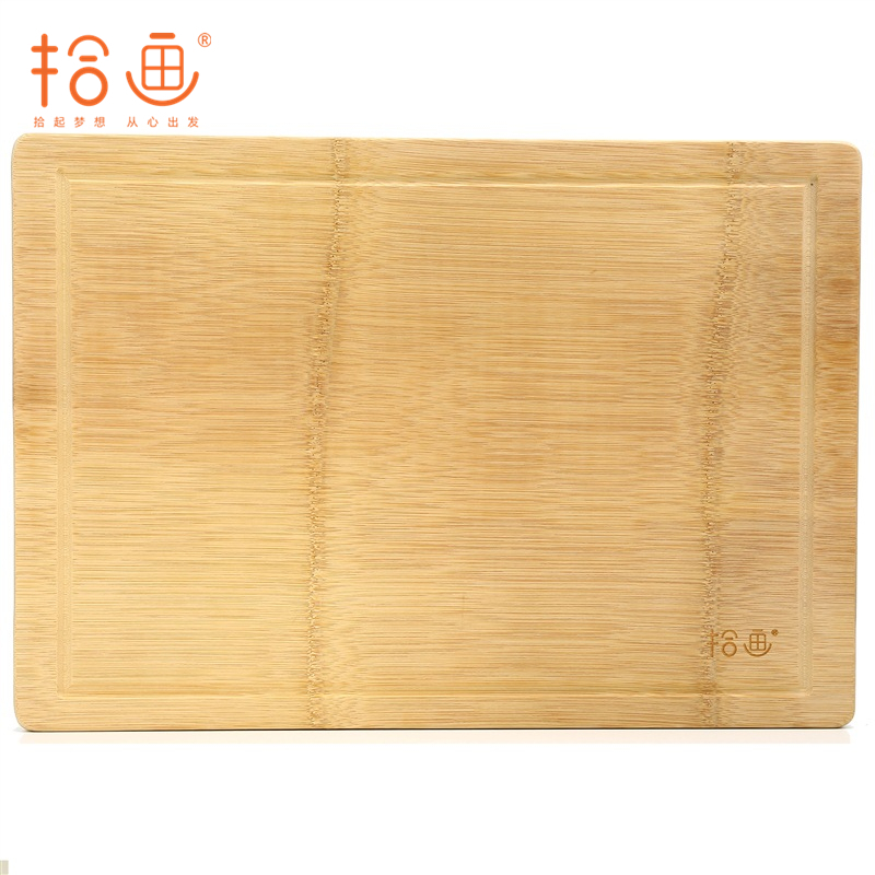 拾画 整竹砧板 2公分厚切菜板 竹案板（40*28*2.0cm）SZ-6172