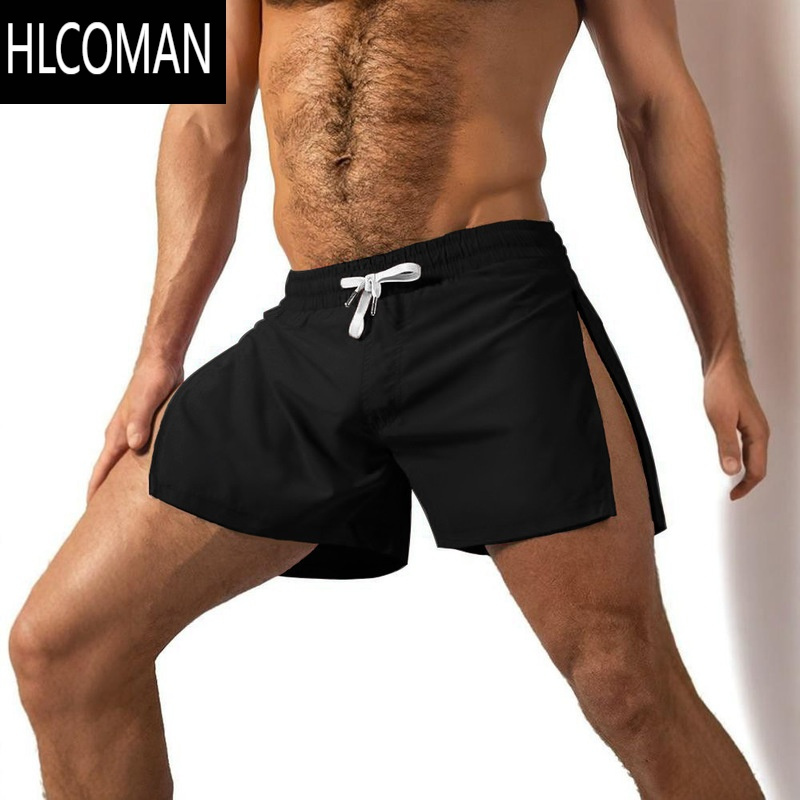 HLCOMAN男士运动短裤男夏季薄款速干透气沙滩裤健身跑步训练三分裤美式
