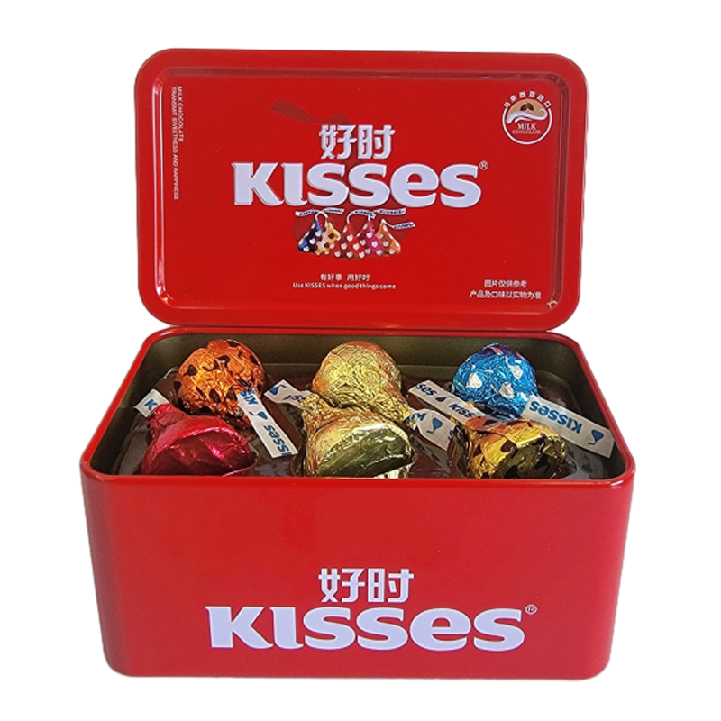 Hershey’s/好时巧克力好时之吻巧克力6粒礼盒装铁盒装喜糖成品礼盒装共享美好时刻高清大图