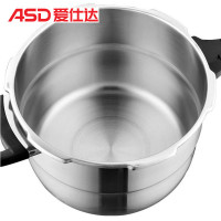 爱仕达(ASD) 锅具22CM六保险304不锈钢高压锅 燃气电磁炉压力锅 D1822
