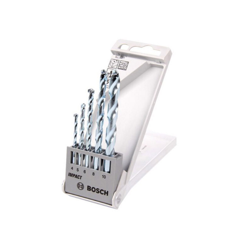 博世(BOSCH) 冲击石工钻头2系 (4/5/6/8/10) (5支装) 2608578153 货期5-10天