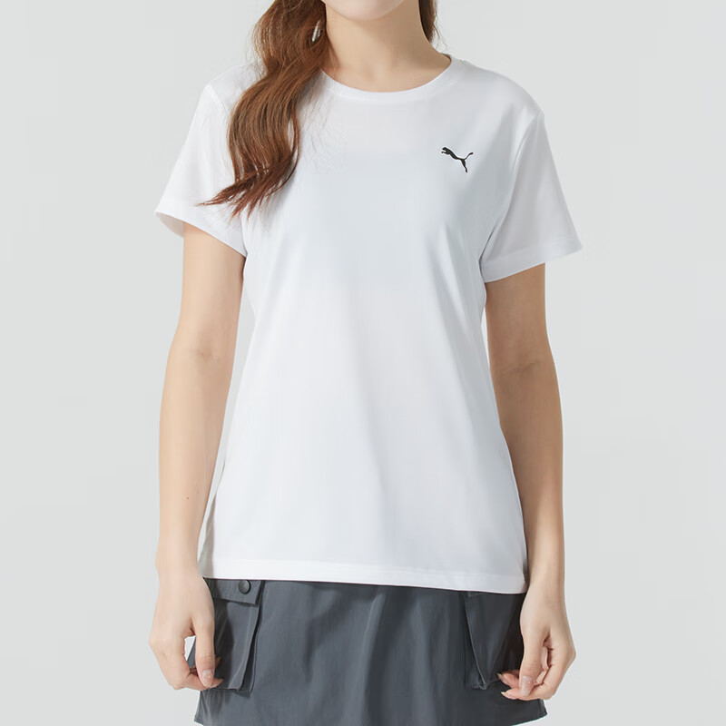 彪马（PUMA）短袖女装透气运动休闲上衣健身跑步训练服T恤衫528393-02 ZP高清大图