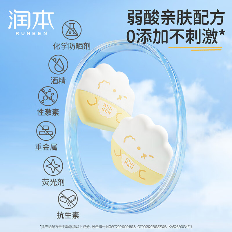 润本(RUNBEN) 清透防晒乳SPF32 40g-2024版高清大图