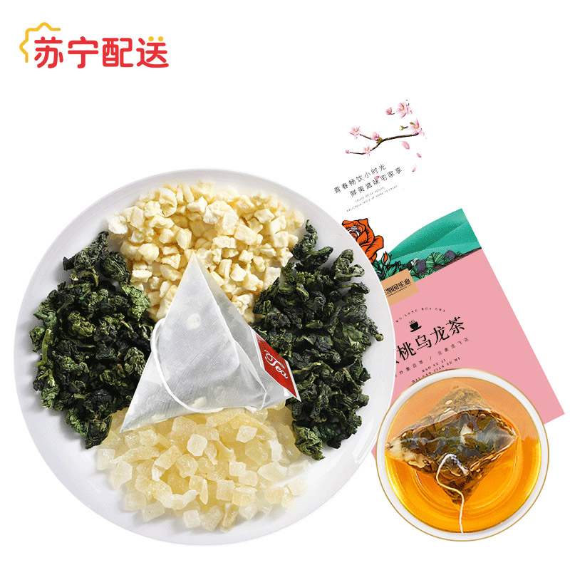 丰凯园蜜桃乌龙茶茶包白桃乌龙茶水果花茶袋冷泡茶養生茶45g*3