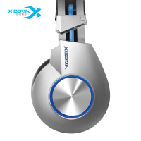 西伯利亚 K5 USB 电竞游戏耳机头戴式7.1声道 发光带线控电脑耳麦 绝地求生吃鸡耳机 蓝色