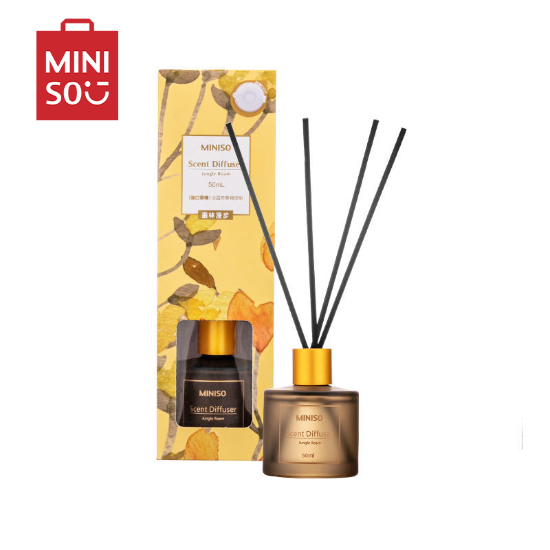 名创优品(miniso) 净化空气清新剂无火香薰精油家用卧室室内[丛林漫步100mL 清爽花香]
