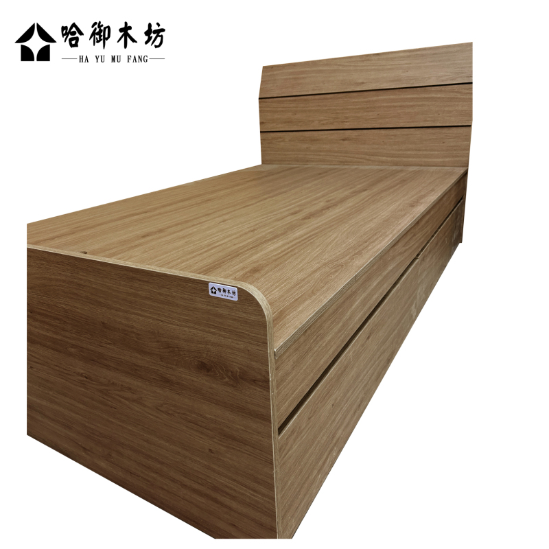哈御木坊可定制板式木床1100*2000*400mm/张高清大图