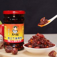 陶华碧老干妈辣三丁油辣椒210g拌饭酱拌面酱调味酱辣椒酱