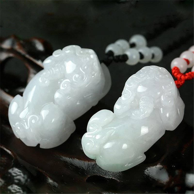 翡翠貔貅挂件项链坠男女款玉坠挂饰品带证书送女朋友七夕情人节礼物
