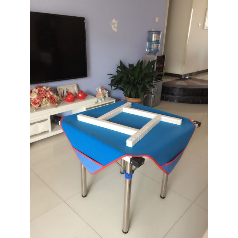 麻将桌布垫家用手搓加厚麻将桌布消音带兜麻将垫麻将布麻将毯