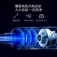 德尔玛(Deerma)DX1000 吸尘器家用立式手持吸尘器 有线轻量化强力大功率吸尘器二合一 宠物除螨宝石蓝