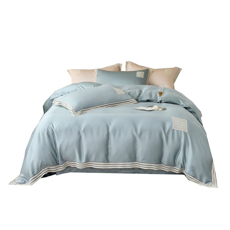 天山柔 200*230cm 60天丝索菲亚 四件套 (计价单位:套) 蓝色
