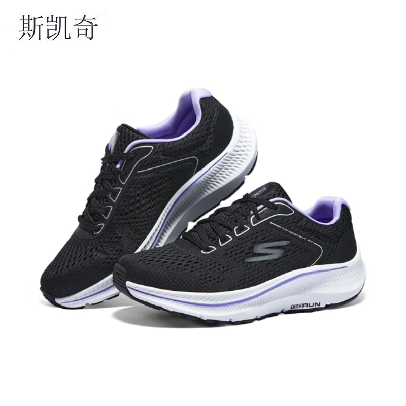 斯凯奇 女子跑步运动鞋 128607/BKLV-6 双高清大图