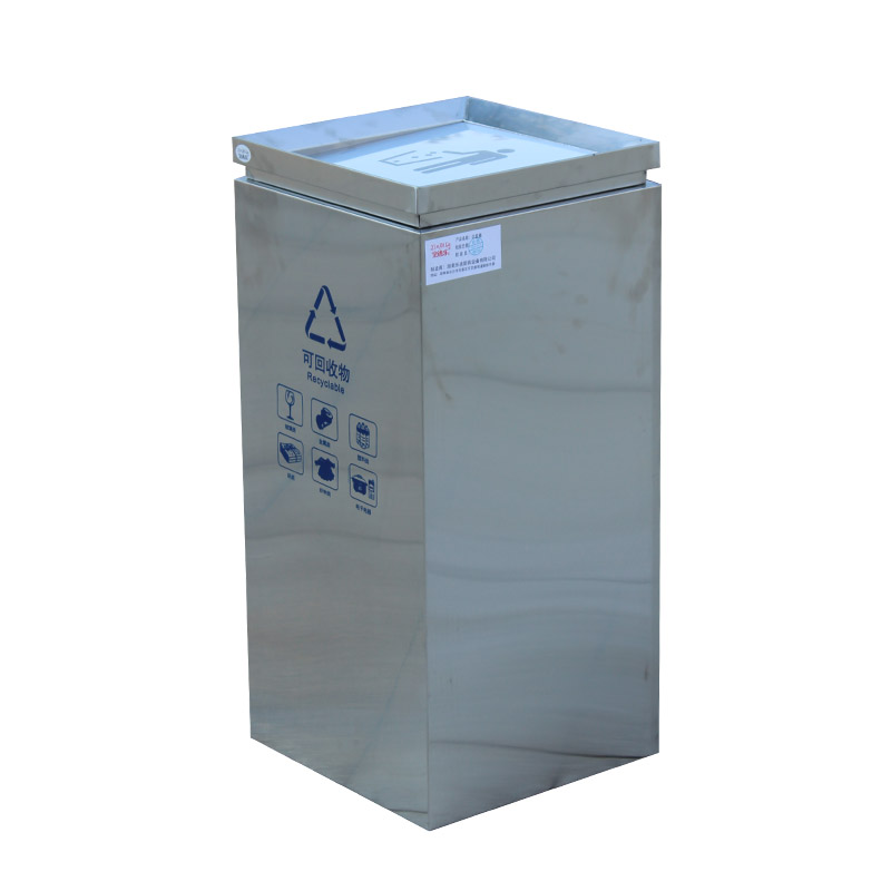 金迪乐不锈钢垃圾桶高清大图