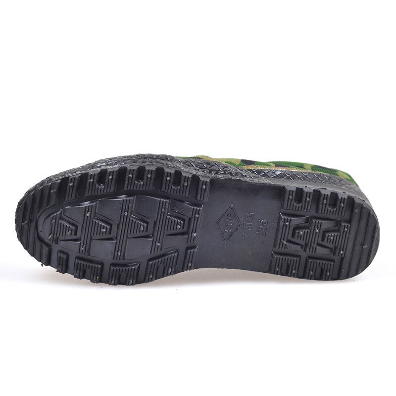 REXIN 迷彩胶鞋 作训鞋 解放鞋工作鞋高清大图