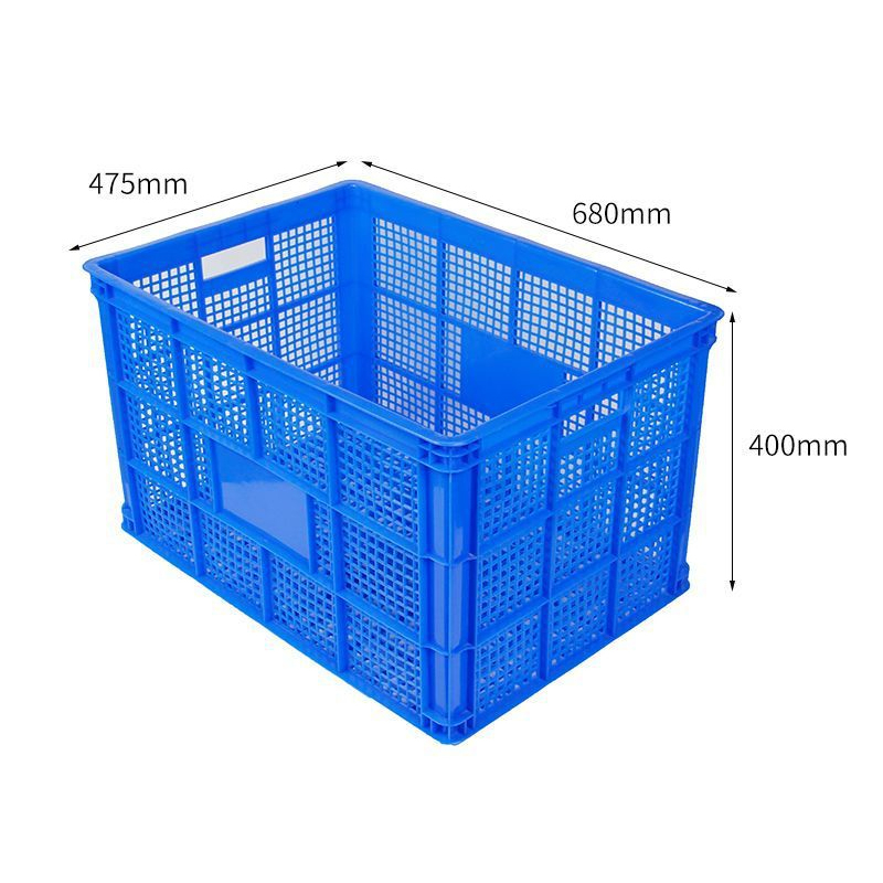 臻远ZY-SNXD-161塑料筐周转筐水果蔬菜收纳筐长方形货筐胶框 680*475*400高清大图