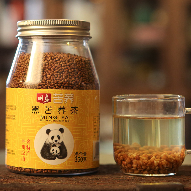 明芽苦荞茶四川大凉山特产全株苦荞麦花草茶花茶350g