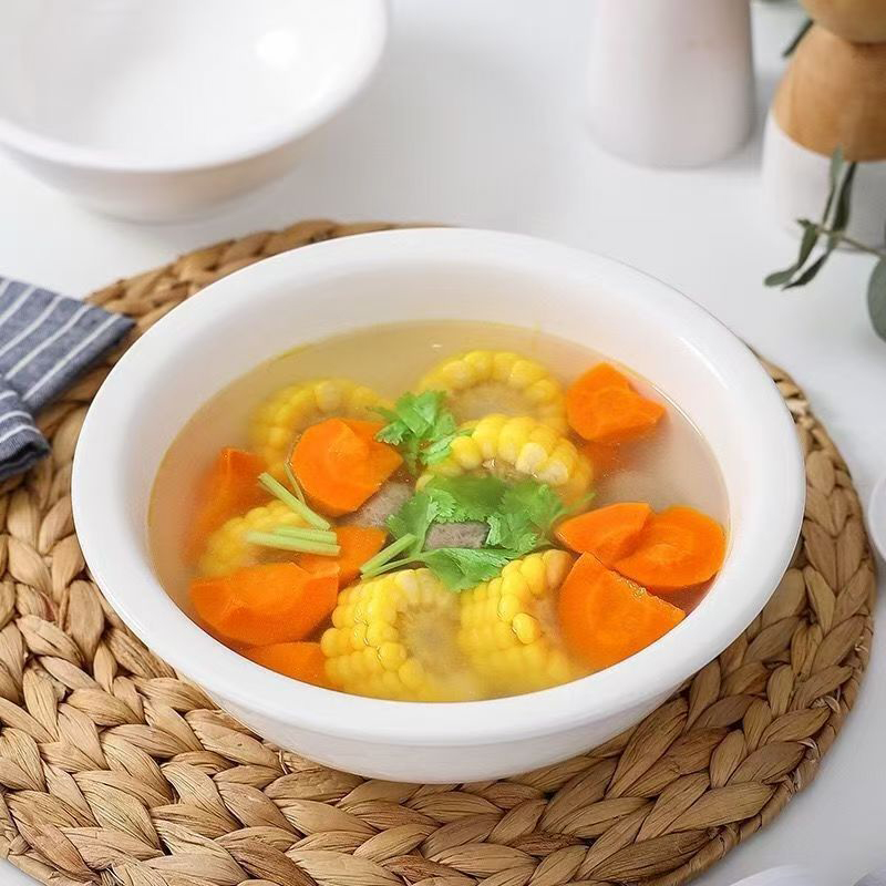 炯毅 大面碗酸菜鱼盆加厚仿瓷大汤碗饭店汤盆水煮鱼碗 汤碗 10寸 25cm*8.5cm 个高清大图