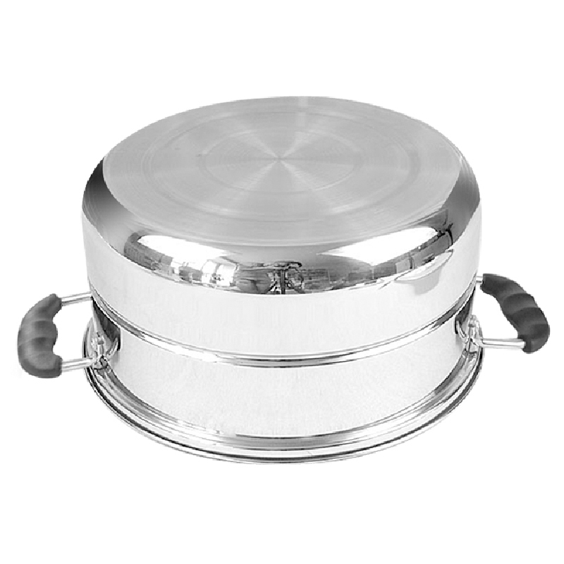 苏泊尔好帮手不锈钢双层复底蒸锅sz26b5白色