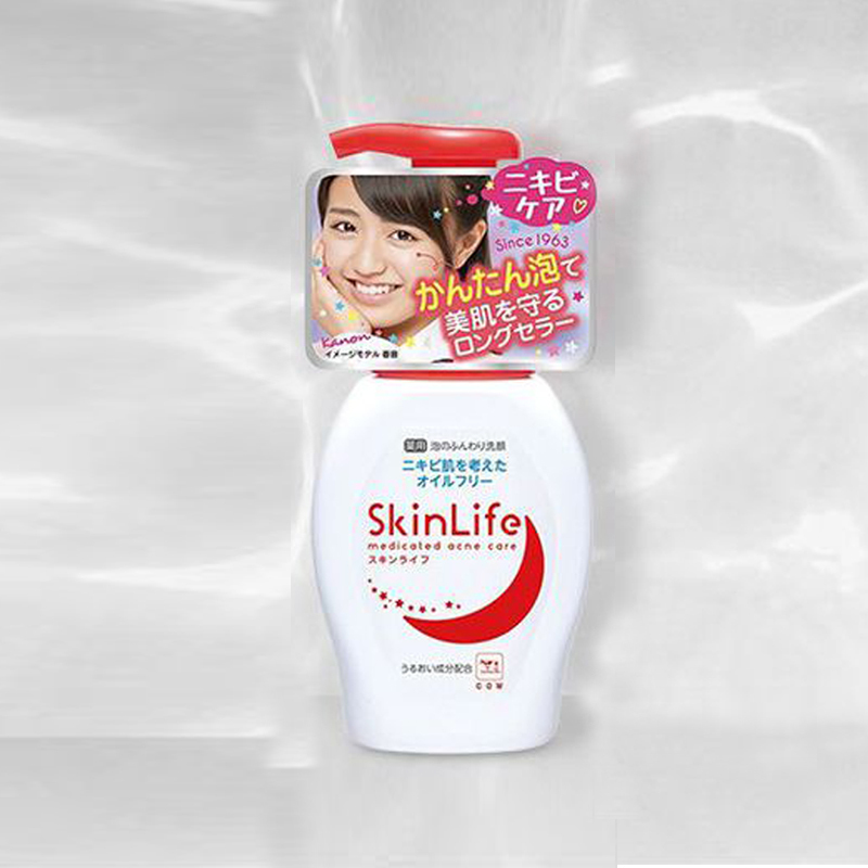 COW 牛牌 SkinLife祛痘控油洁面泡沫洗面奶 200ML日本原装进口
