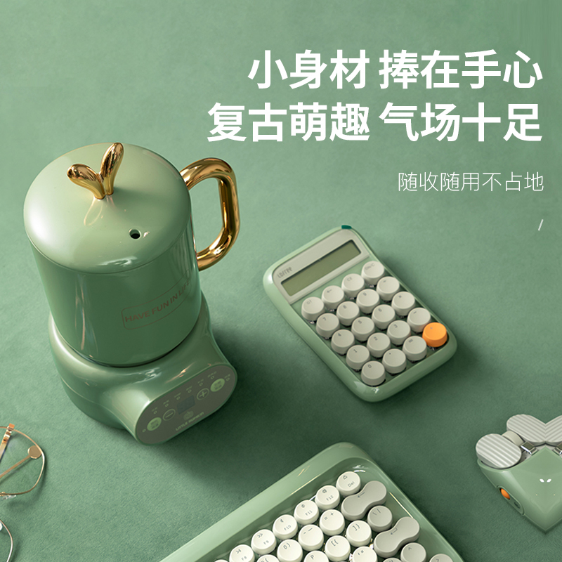 苏宁宜品X小南瓜联名小南瓜养生壶办公室小型mini家用多功能煮茶器煮花茶壶迷你炖煮杯陶瓷款