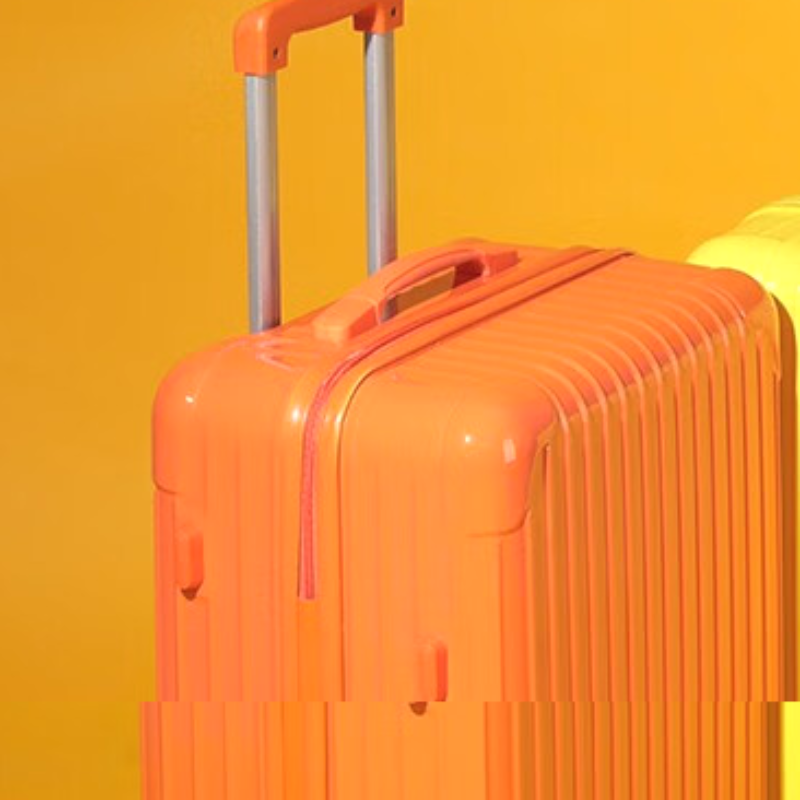 WRC糖果色亮面时尚旅行箱W-9013橘红色 26 寸高清大图