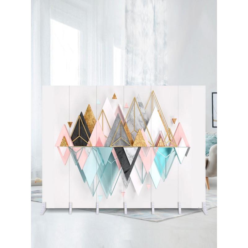 BONJEAN北欧屏风隔断墙客厅装饰移动折叠简约现代卧室实木遮挡小户型折屏高清大图