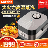 苏泊尔（SUPOR) CFXB40HC27-166 球釜电饭煲 4L铜晶内胆预约功能 排水槽 IH电磁加热语音控制电饭锅