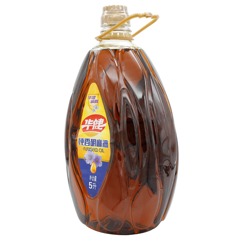 华建诚鑫 纯香胡麻油5L 物理压榨亚麻籽油