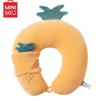 名创优品 (miniso) 水果系列-菠萝U型枕创意玩偶