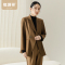 恒源祥西装女春秋新款小个子英伦风两粒扣翻驳领小西服气质通勤ol