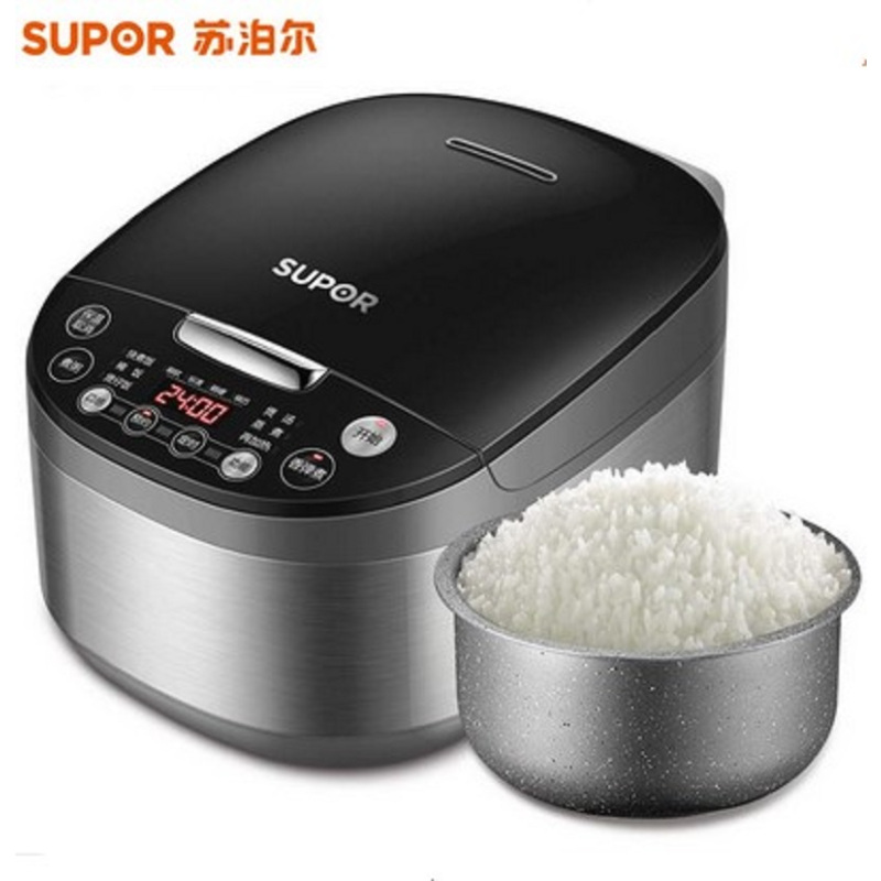 苏泊尔(SUPOR) 电饭煲4L麦饭石内胆耐用大火力触控口感可选智能电饭煲电饭锅 香弹煮 拉丝金属机身 40FC858