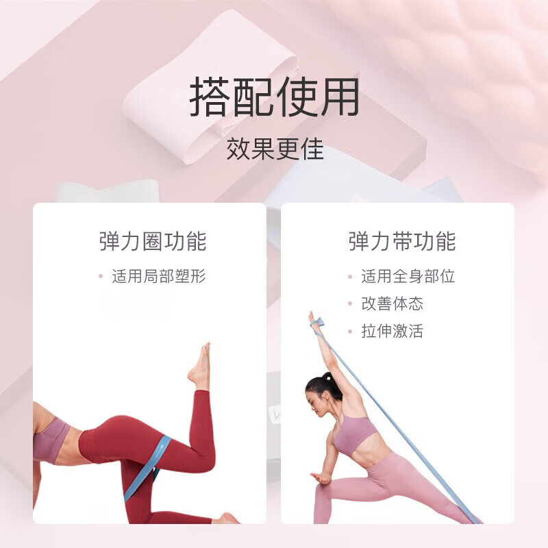 Keep乳胶健身弹力圈瑜伽圈蓝色/15磅高清大图