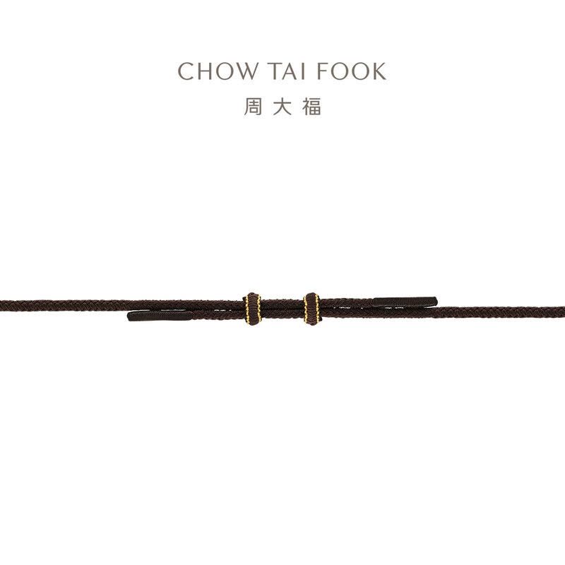 周大福文化祝福十二生肖佛黄金镶钻吊坠配绳多款 礼物图片