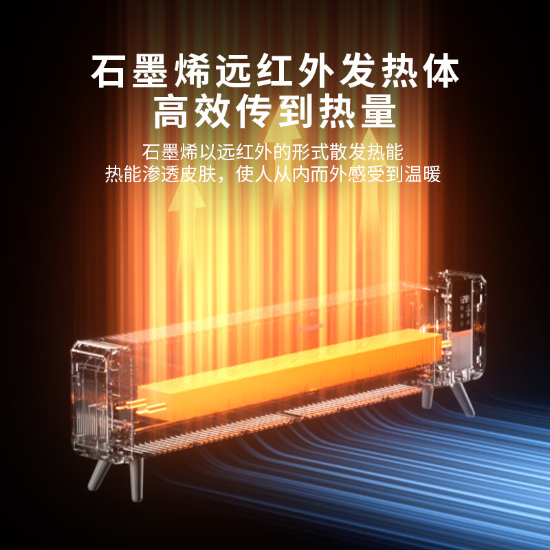 松下(Panasonic) 石墨烯语音氛围灯踢脚线取暖器 DS-A216CCW高清大图