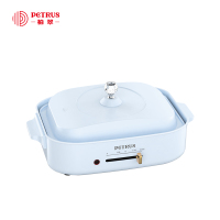 柏翠PE5500多功能料理锅烧烤炉电烤盘烤肉机电火锅家用一体网红锅