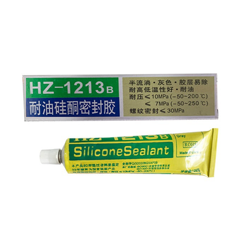 五花 百合花HZ-1213耐油硅酮密封胶 耐高温防水密封胶 硅酮密封115g