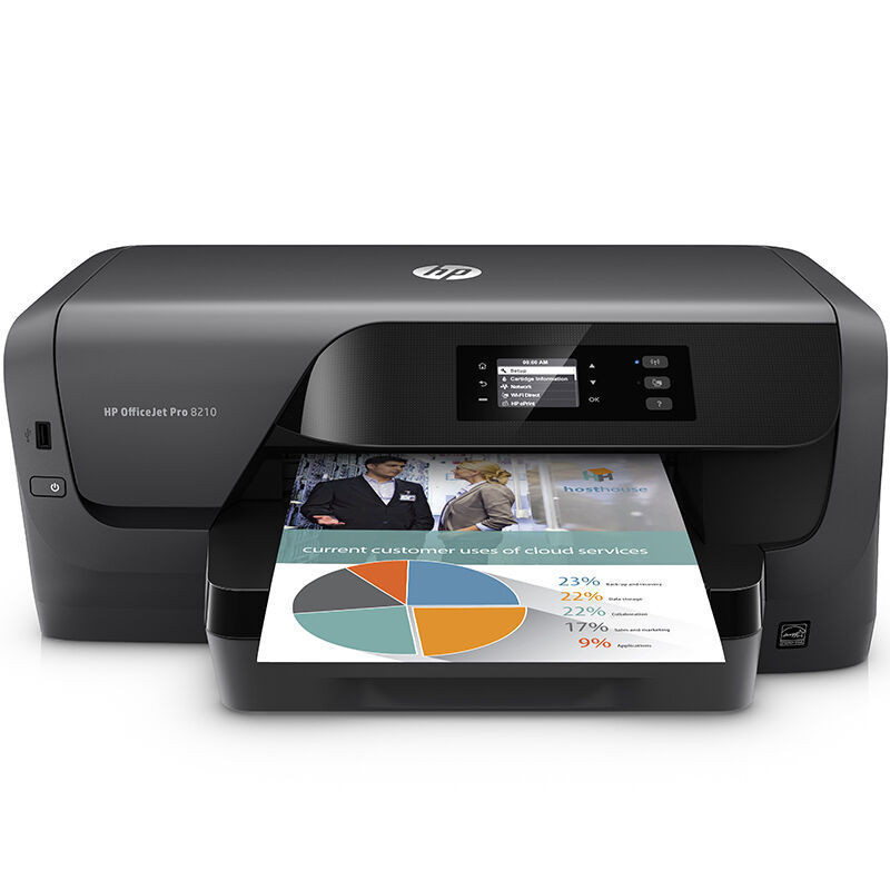 惠普 OfficeJet Pro 8210A彩色喷墨打印机 无线/有限直连 自动双面 代替8100 标配
