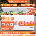 星星(XINGX)BD/BC-888GD冰柜商用大容量全冷冻全冷藏单温卧式冰箱一级能效保鲜冷柜海鲜冻肉速冻柜