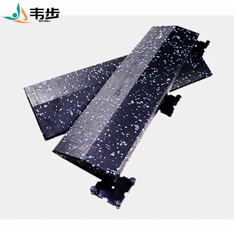 康力强健身房橡胶地垫收边条 多彩地垫系列安装配件安装加固卡扣 直角收边条25mm/块