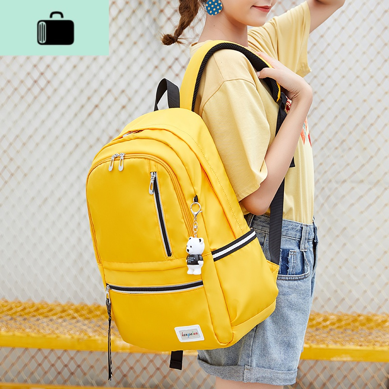 初中学生书包女韩版高中校园大容量背包三到六五年级小学生双肩包new