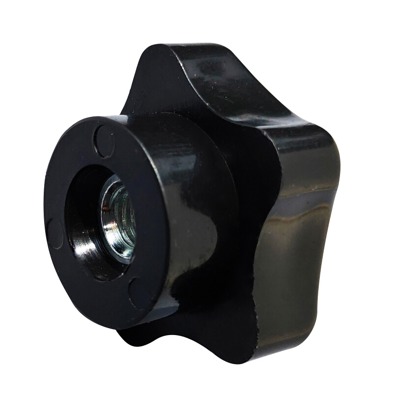 安赛瑞(safeware)塑料头梅花手拧螺母(20个装)通孔五角实心手拧螺母