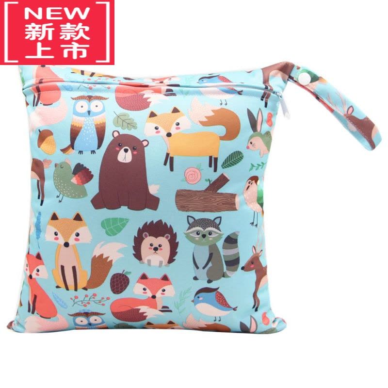 可莉允宝宝防水婴儿挂袋尿布袋尿不湿外出收纳包婴儿床衣服尿片便携袋子图片