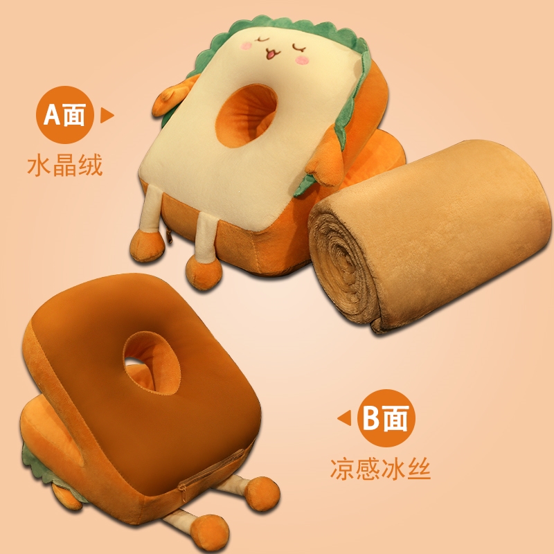 午睡枕办公室午睡智扣小学生午休专用趴枕桌上趴睡枕女生睡觉抱枕