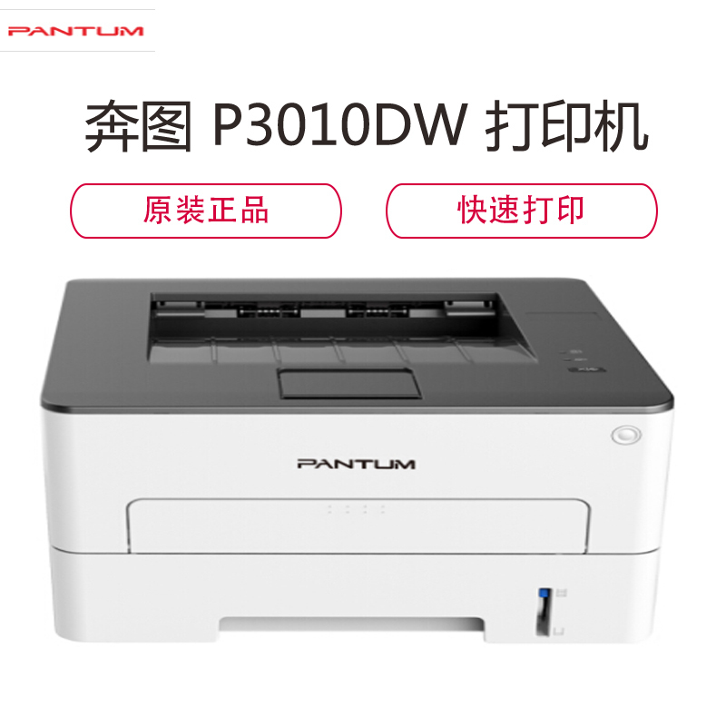 奔图(PANTUM)P3010DW黑白激光打印机 自动双面 无线网络打印 一键安装 高效办公