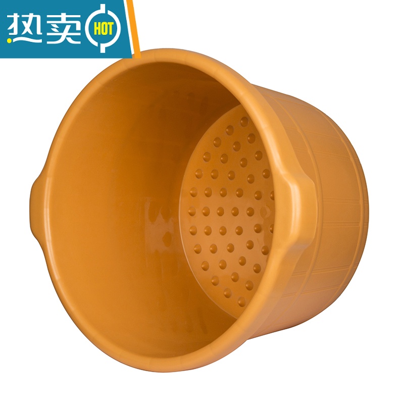 JING PING塑料加厚泡脚盆足浴桶洗脚盆洗脚桶足浴盆家用按摩泡脚盆足疗盆桶 升级版熟胶足浴盆