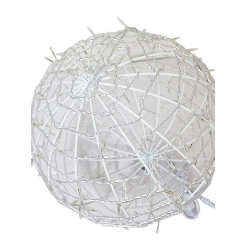 led藤球灯 户外防水景观挂饰球形树灯藤球灯装饰灯挂灯 30cm 暖色 插电款高亮