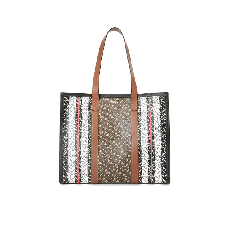 预订 BURBERRY 博柏利 TB LOGO TB专属标识 条纹相拼 单肩包 手提包8019383