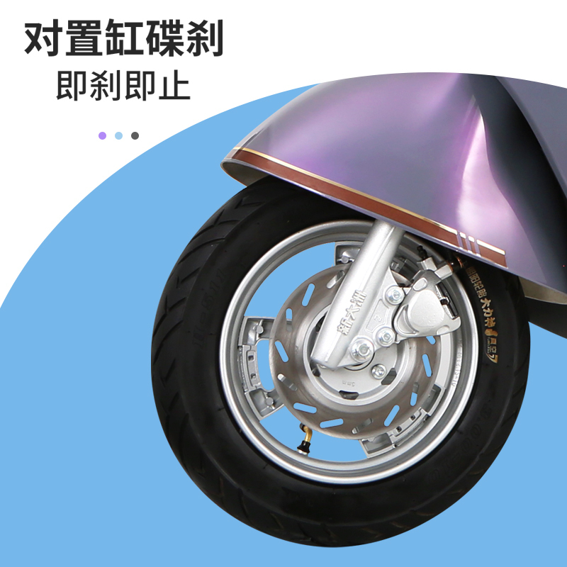 新大洲PARRAY/派睿 新款C09 60V32AH磐石MAX铅酸电池高颜值电动摩托车 幻彩金粉