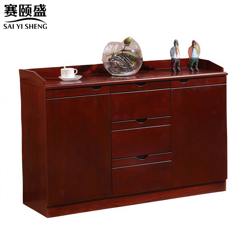 赛颐盛木质茶水柜两门三抽1200*400*820mm台高清大图